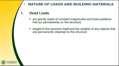 Dead Loads | Structural Theory