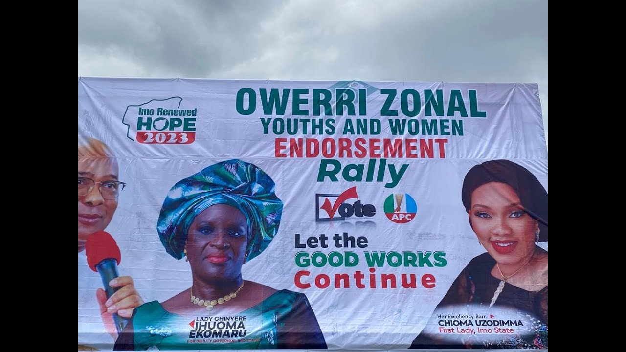 [LIVE] IMO STATE: NIGERIA’S FIRST LADY LEADS HOPE UZODIMMA WOMEN’S CAMPAIGN