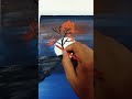 #trending Full Moonlight Painting  | Acrylic Night Scenery  Painting | Orange leafs Painting #viral