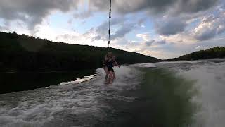 Wakesurf tandem ride Candlewood Lake