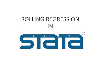 Stata Time Series Tutorial: The Rolling Regression