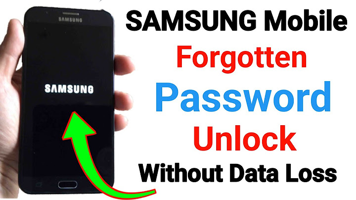 How to unlock a samsung when you forgot the password