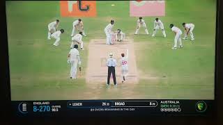 Steve Smith gets Leach with magical leg spin 🔥 | Day 5 #ashes #cricket #stevesmith