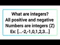 NUMBERS and its TYPES