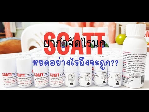 วิธีหยด Scatt (ยากำจัดไรนก)