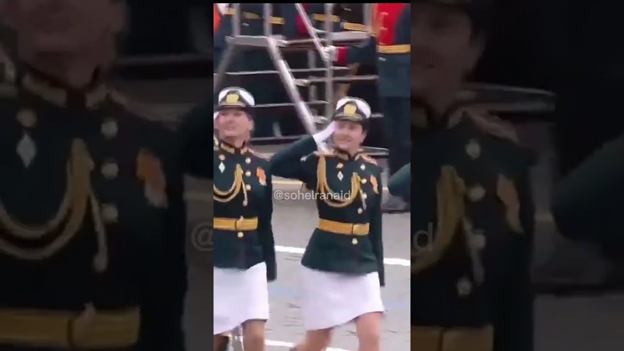 Russia best female military parade