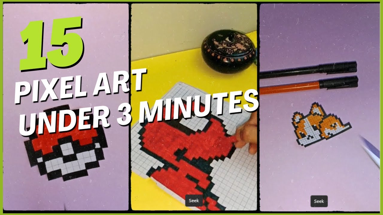 15 Satisfying Pixel Art Creations | ASMR Speed Art!