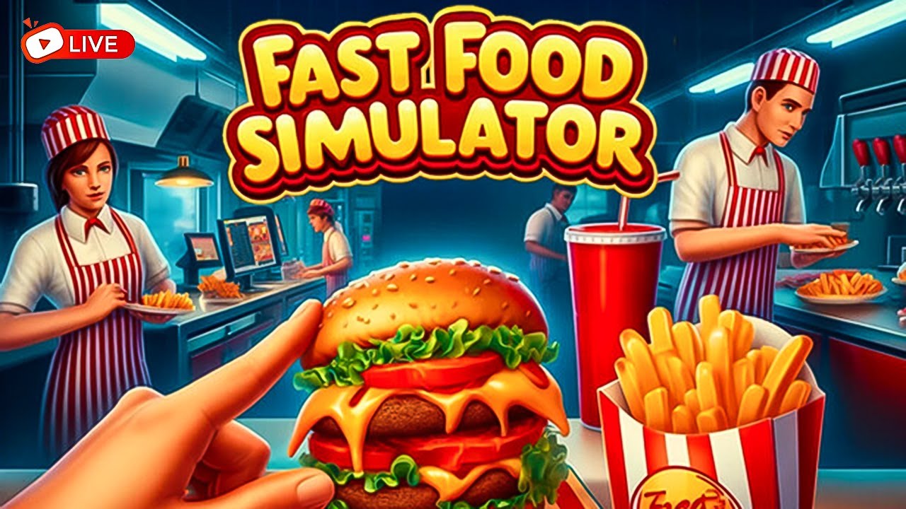 🔥 “Flipping Burgers & Building My Dream Restaurant! 🍔( Day 2)  | Fast Food Simulator LIVE”