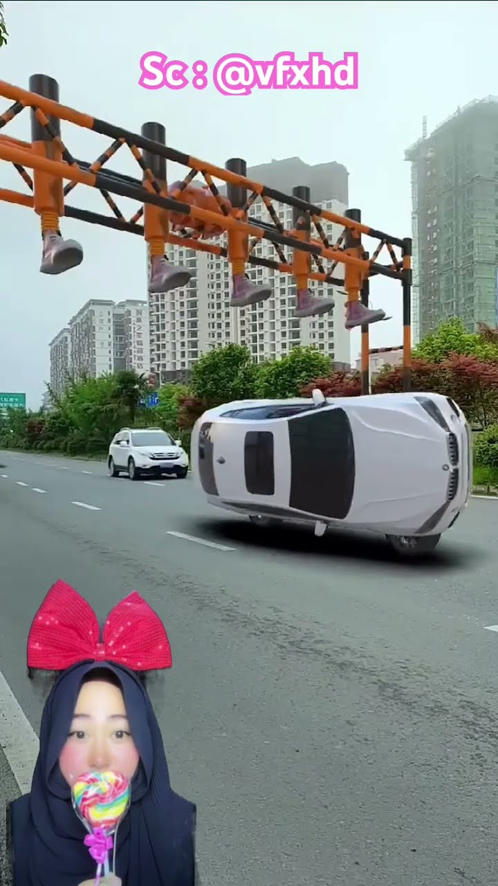 MOBIL KEREN BISA JALAN MIRING ⁉️? @vfxhd #shorts #funny #dubbing