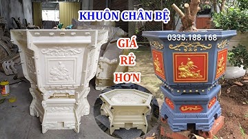 03 mẫu khuôn chân bệ của khuôn chậu lục giác 45, 60, 83 - Khuôn chậu sơn Cương
