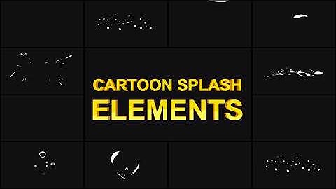 Cartoon Splash Elements Unreal Engine Preview