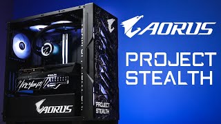 AORUS Project Stealth CLEAN NO CABLES CUSTOM GAMING PC i7 12700K Z690 AORUS STEALTH RTX 3070