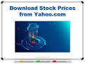 Download Stock Prices from Yahoo.com