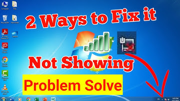 WiFi icon missing on task bar Windows 7 | Two ways to Resolve missing Network icon - Hindi 2022