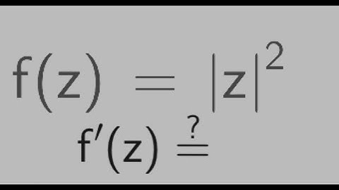 complex analysis, Is the modulus of z differentiable or not?