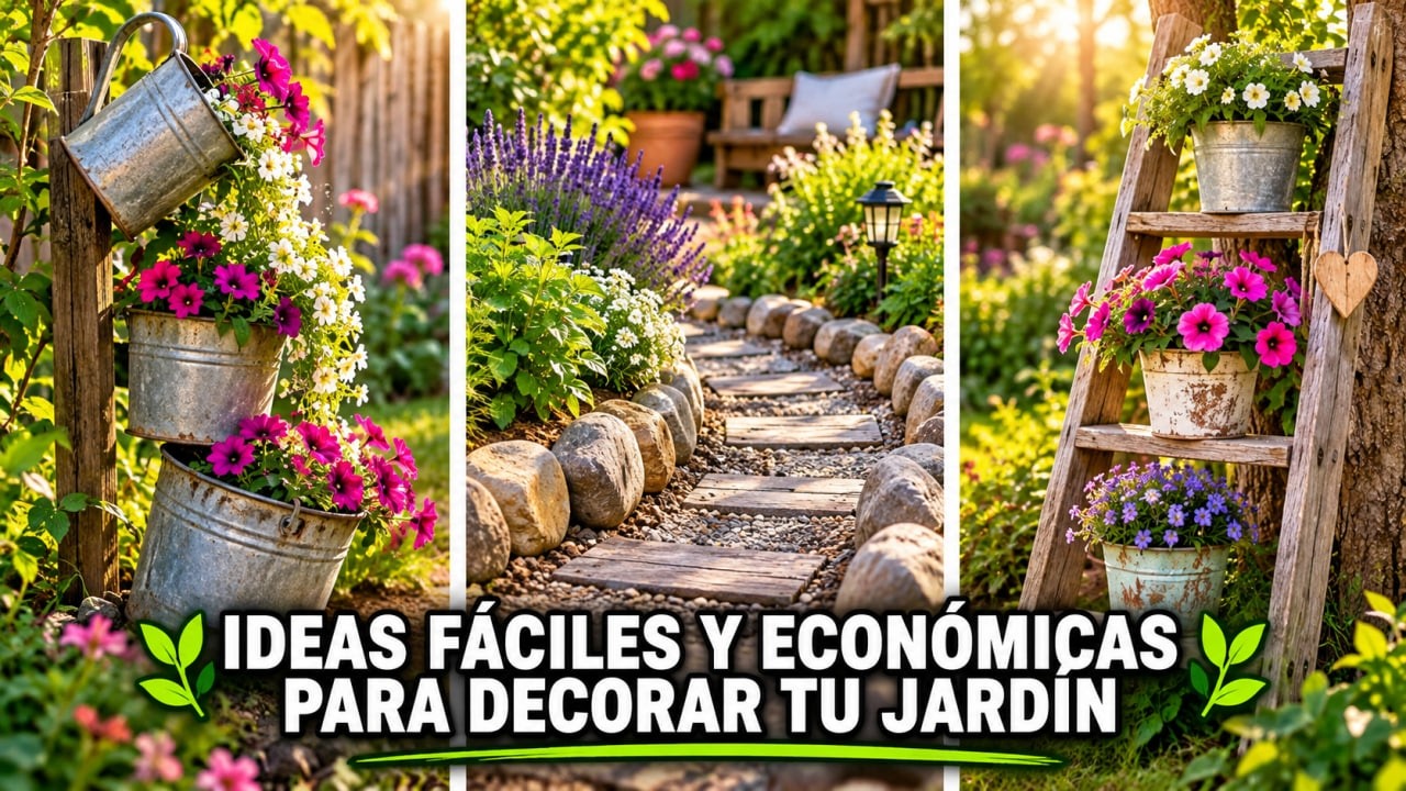 24 IDEAS PARA DECORAR TU JARDÍN CASI GRATIS 🌿 ¡PARECEN DE LUJO!