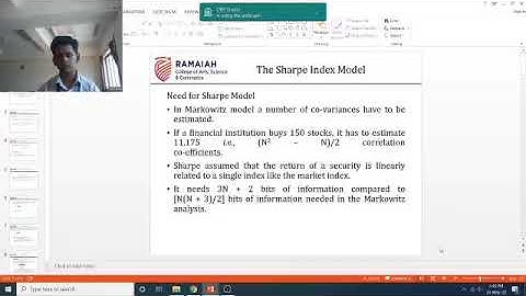 IAM Sharpe Single index model