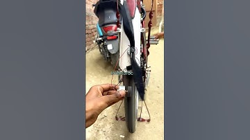 Running a Drone Motor with a 2-Wing Propeller Using a Bicycle Tire