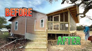 Building a Wrap Around Deck Educational Timelapse