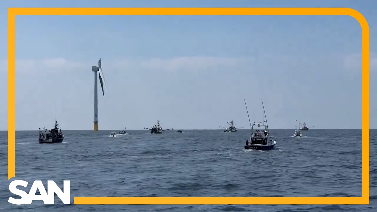 Protests on land and at sea emerge against the Vineyard Wind