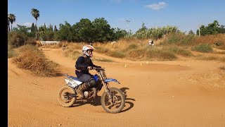 רכבתי על אופנוע שטח  2 פעימות YZ85