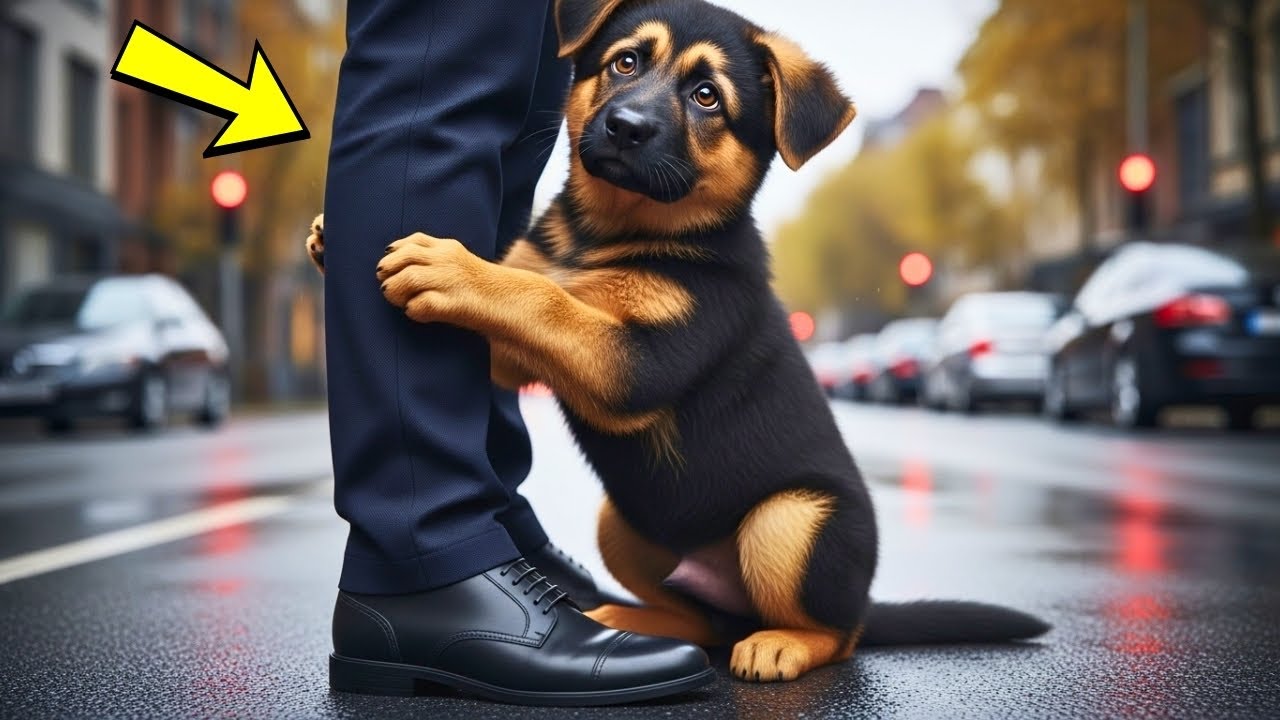 Welpe rennt hinter Polizeihund her – die Wahrheit dahinter rührt alle zu Tränen.