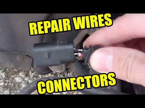 How to Replace Car Connectors Plastic Wiring Remove Terminals Brake Pad Wear Wire Audi TT A3 VW