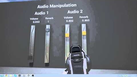 Unreal Engine 4: Audio Manipulation Using Sliders