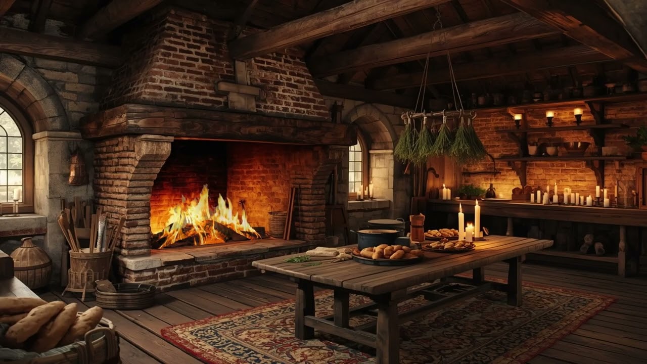 Medieval Cozy Kitchen Ambience