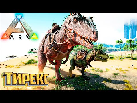 Видео: Тираннозавр Для Сравнения - ARK Survival Evolved Island Выживание #12