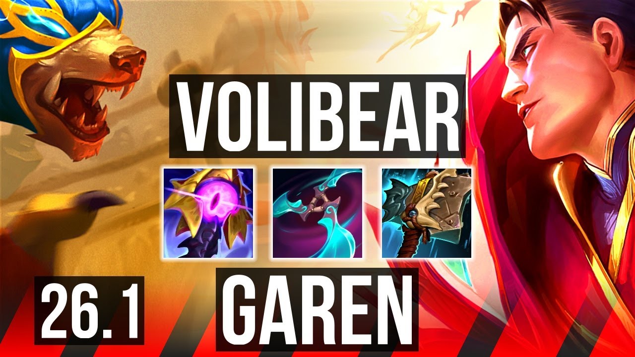 VOLIBEAR vs GAREN (TOP) | EUW Master | 26.1