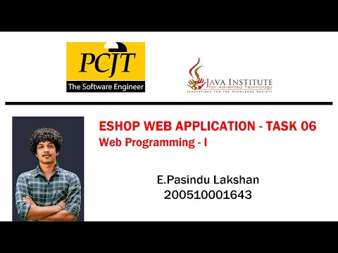 Eshop | Task 06 | Java Institute