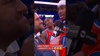 NBA FUNNY VOICEOVER 1/16-18/25 😂😂😂 #shorts