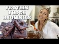BAKE ALONG WITH ME | nutritious, high protein brownies and a chit chat
