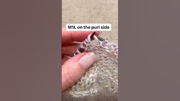 Breien voor beginners — maak 1 linker (M1L) averechte kant