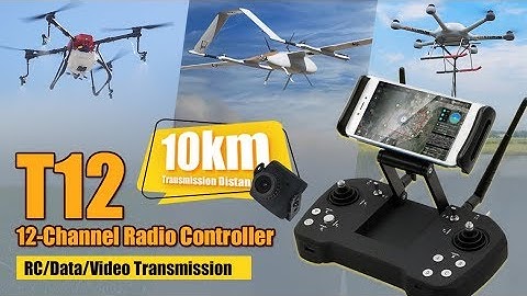 T12 12-Channel 10km RC&Data&Video Transmission Range Radio Controller