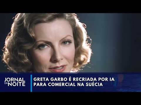 Greta Garbo recreated by artificial intelligence for commercial in Sweden