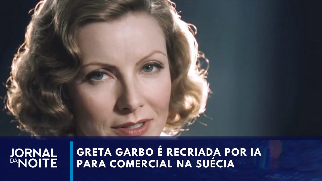 Greta Garbo é recriada por inteligência artificial para comercial na Suécia