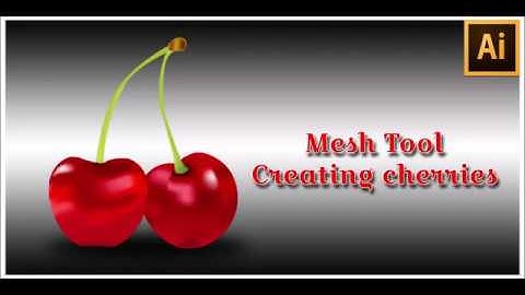 How to use Mesh Tool and create Cherries in Adobe Illustrator