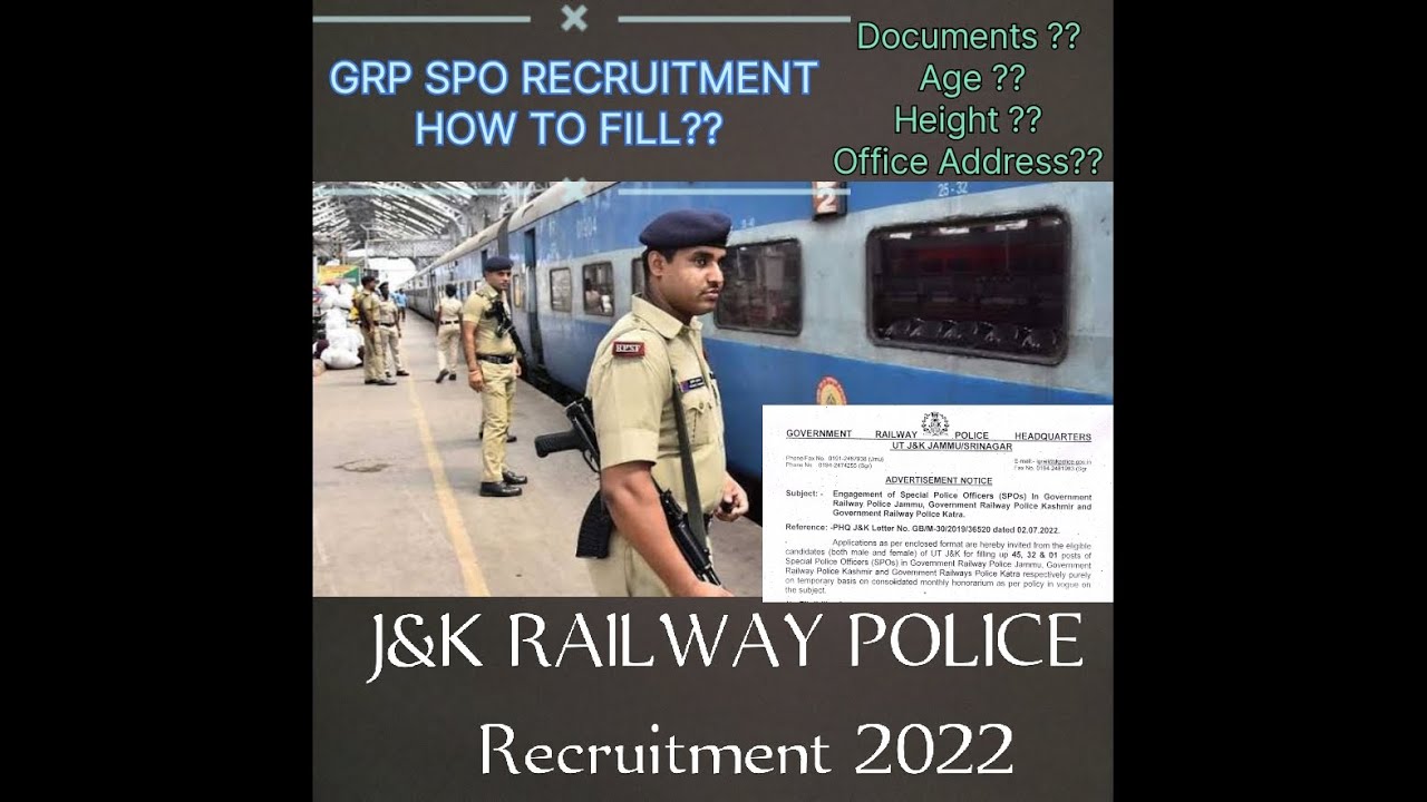 Jammu kashmir Railway spo recruitment 2022