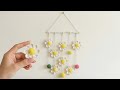 DIY Crochet Daisy Wall Hanging 🌼 | Boho Decor | Spring Room Decor Tutorial | How to Crochet  