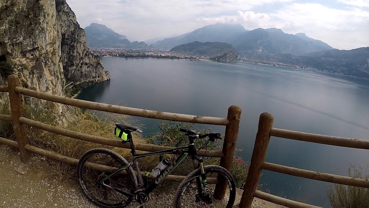 MTB Riva Del Garda and  Sentiero Del Ponale Mtb Trail Tour Video Italy