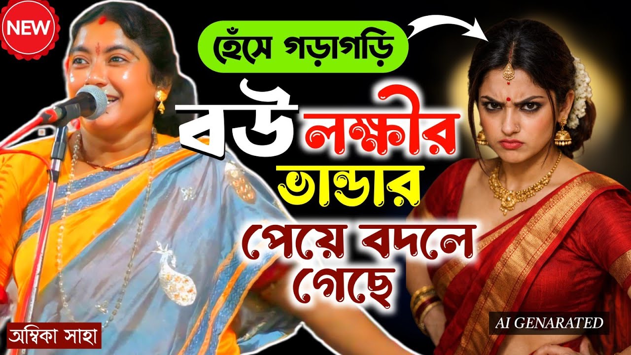 হাজার হাজার মানুষ হেঁসে গড়াগড়ি।বউ লক্ষীর ভান্ডার পেয়ে বদলে গেছে [Ambika Saha Nari Purush Kobigaan