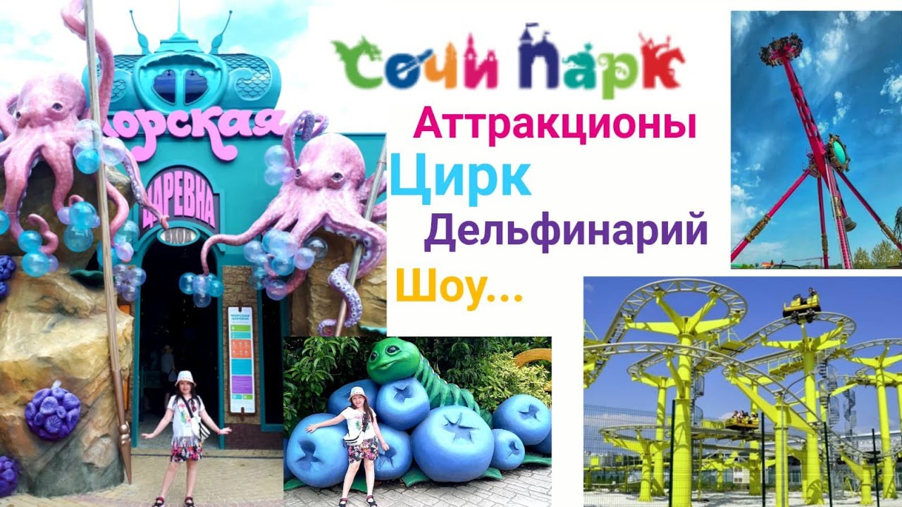 СОЧИ ПАРК 2023 Аттракционы цены Цирк Дельфинарий Шоу - YouTube