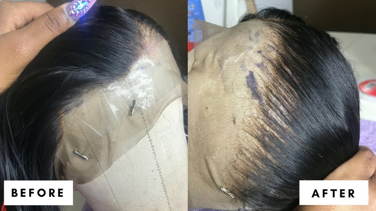 How To Bleach Knots And Pluck Lace Frontal Beginner Friendly 🤩🤩 YouTube