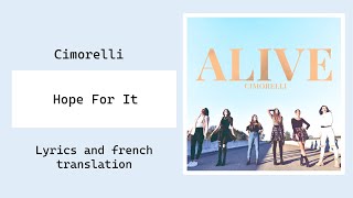 Cimorelli - Hope For It | Lyrics and french translation