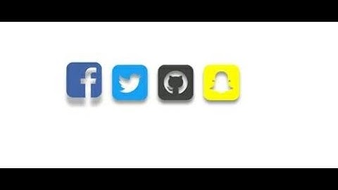 3D social media icon with css