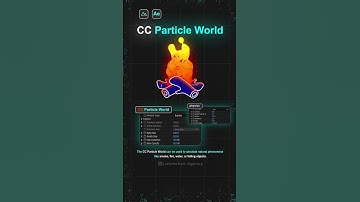 Cc particle world aftereffects quick tip motiongraphic