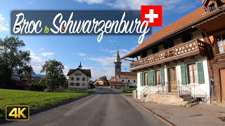 Driving from Broc to Schwarzenburg in Switzerland 🇨🇭