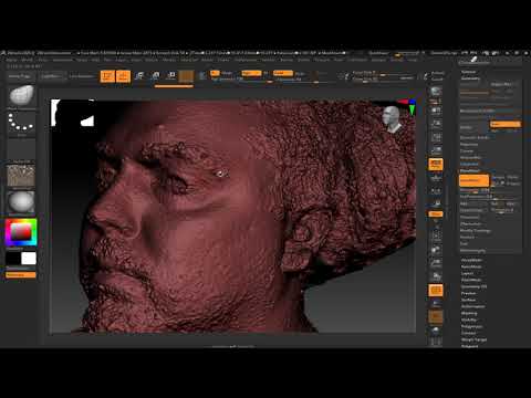 clean up 3d scan zbrush